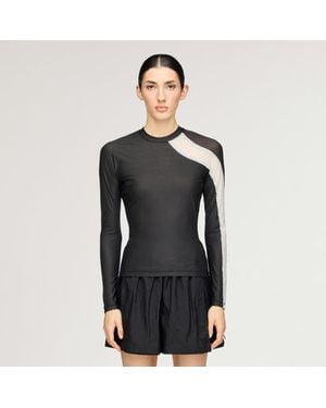 adidas Y-3 Mesh Fitted Long-Sleeve Top Long-Sleeve Top - Black
