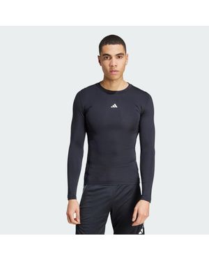 adidas Techfit Long Sleeve Long-Sleeve Top - Blue