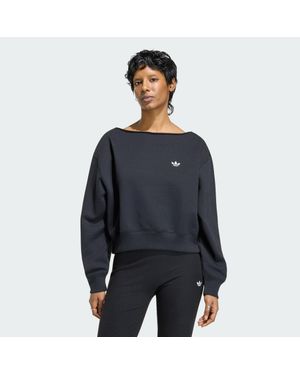 adidas Sudadera De Felpa Essentials Boatneck - Azul