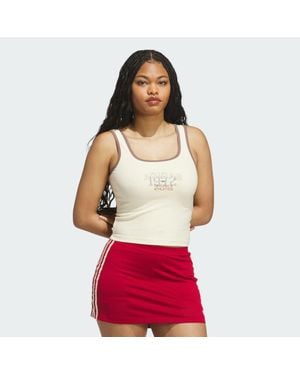 adidas Grafik Rib Tanktop - Rot
