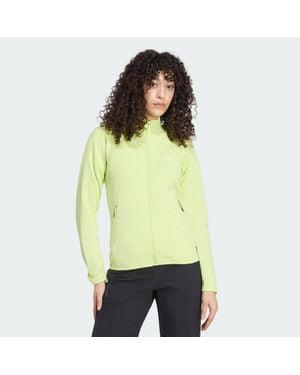 adidas Terrex Xperior Climawarm+ Ventknit Fleece Jacket - Green