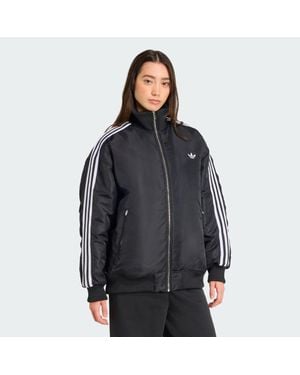 adidas Firebird Oversized Bomber Jacket - Black
