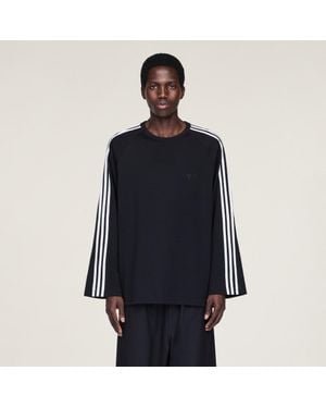adidas Y-3 Long Sleeve Long-Sleeve Top 3-Stripes - Blue