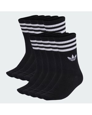 adidas 3-Stripes Crew Socks 10 Pairs - Black