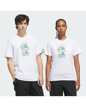 adidas Skateboarding Push T-Shirt - White