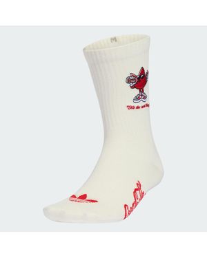 adidas X Coca-Cola Graphic Crew Sock 2 Pair Per Pack - White