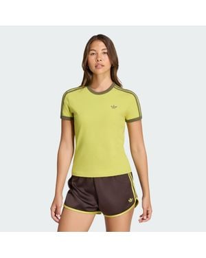 adidas 3 Stripes Slim T-Shirt - Green
