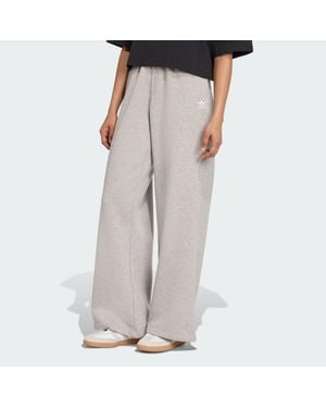 adidas Essentials Wide Leg Hose - Grau