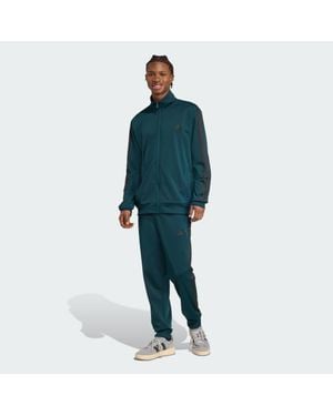 adidas Sportswear Basic 3-Stripes Tricot Track Suit - Green