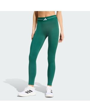 adidas Hyperglam Colour Block Full Length Leggings - Green