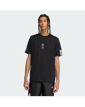 adidas Stadium Ticket Loose Graphic Tee - Black
