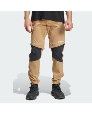 adidas Terrex Utilitas Hiking Zip-Off Tracksuit Bottoms - Natural