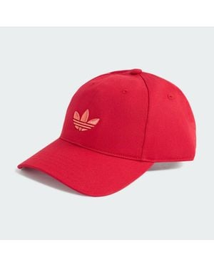 adidas Adicolor Classic Trefoil Baseball Cap - Red