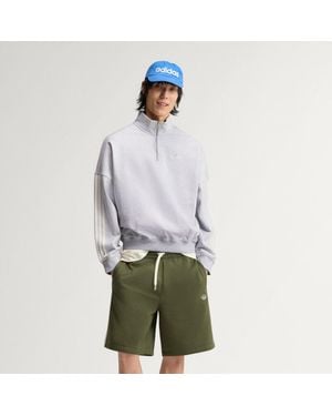 adidas Adisignature Firebird 3 Stripes Half Zip Sweatshirt - Grau