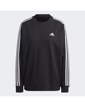 adidas Essentials 3-Streifen Sweatshirt - Schwarz