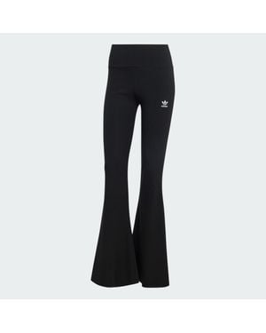 adidas Essentials Rib Flared Leggings - Black