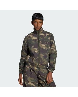 adidas Camouflage Loose Track Top - Green