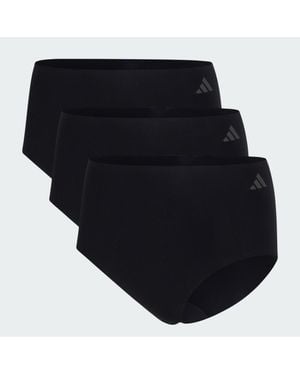 adidas Active Micro Flex 3 Pack Brief Underwear - Black