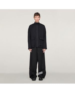 adidas Y-3 Refined Wool Cargo Tracksuit Bottoms - Black