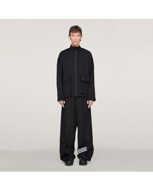 adidas Y-3 Refined Wool Cargo Tracksuit Bottoms - Black
