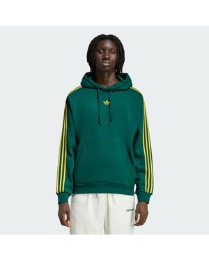 adidas Tipped Stripes Hoodie - Green