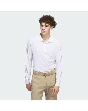 adidas Long Sleeve Polo Shirt - White