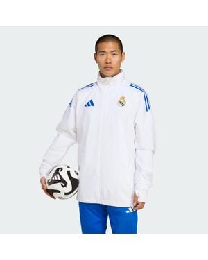 adidas Real Madrid Tiro 25 Competition All-Weather Jacket - Blue