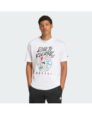 adidas Fifa World Cup 26 Road To Ny Nj Graphic T-Shirt - White