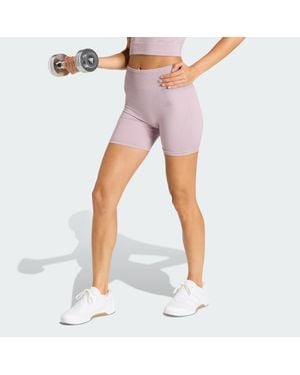 adidas Workout Essentials 4 Inch Leggings Knit - Pink