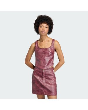 adidas Pleather Corset - Red