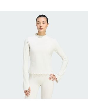 adidas All Me Winterized Long Sleeve T-Shirt - White