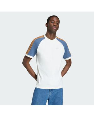 adidas Cali T-Shirt, Gewaschen - Blau