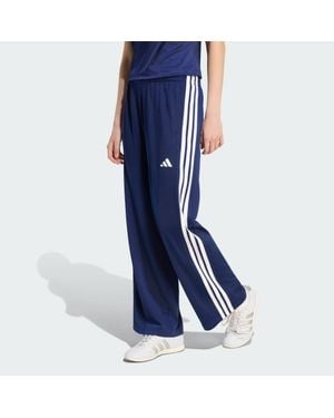 adidas Dayready Wide Leg Trackpants - Blue