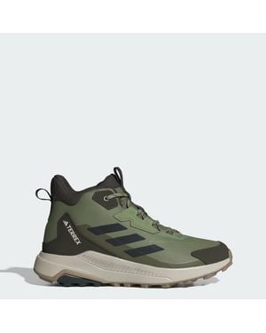 adidas Terrex Anylander Mid Hiking Shoes - Green