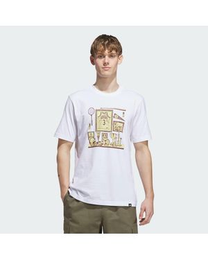 adidas Originals Sports Bar Memorabilia Graphic T-Shirt - White