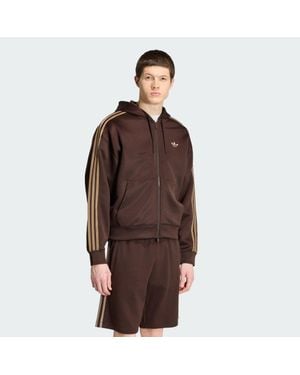 adidas Adicolor Spacer Oversized Hoodie - Brown