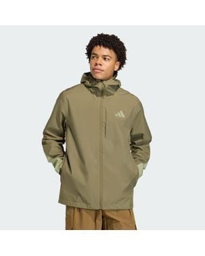 adidas Originals Terrex Multi 2.5 Layer Climaproof Rain Jacket - Green