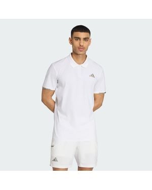 adidas Tennis Climacool + Freelift Polo Shirt Pro - White