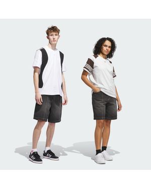 adidas Pantalón Corto Vaquero Tyshawn - Blanco
