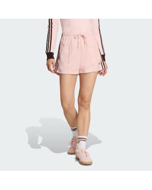 adidas Terry Towel Firebird Shorts - Pink
