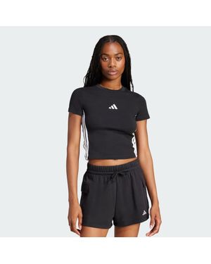adidas Essentials 3-Stripes Slim Baby T-Shirt - Black