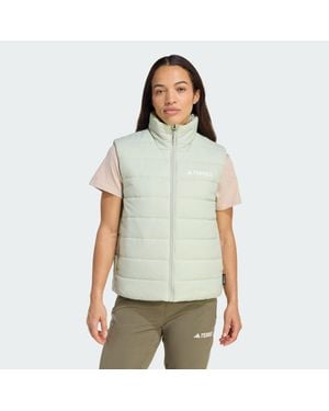 adidas Terrex Multi Essentials Climawarm Padded Vest - Green