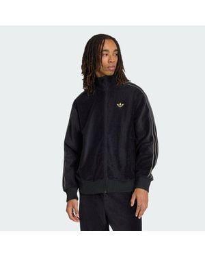 adidas Firebird Velours Trainingsjacke - Schwarz
