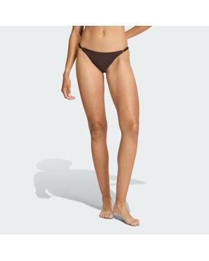 adidas Iconisea Ribbed Bikini Bottom - Weiß