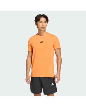 adidas Designed For Training Workout T-Shirt - Orange