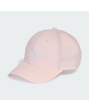 adidas New Logo Embroidered Baseball Cap - Pink