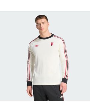 adidas Manchester United Culturewear Originals Long Sleeve T-Shirt - White