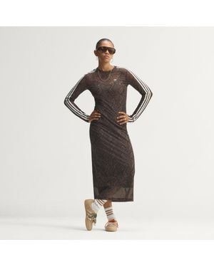 adidas Snake Print Maxi Dress - Black