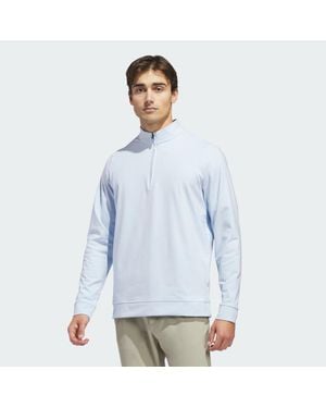 adidas Sudadera Con Cremallera Hasta El Pecho Ultimate365 Classic - Azul