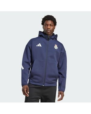 adidas Real Madrid Z.N.E. Chaqueta Himno - Azul